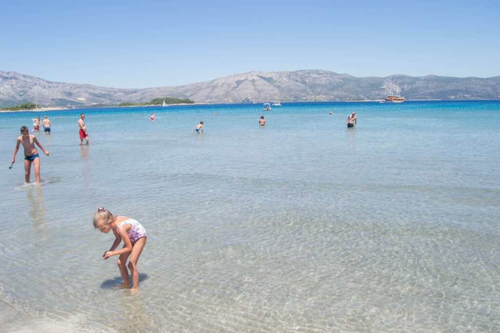 wyspa Korcula piaszczyste plaże