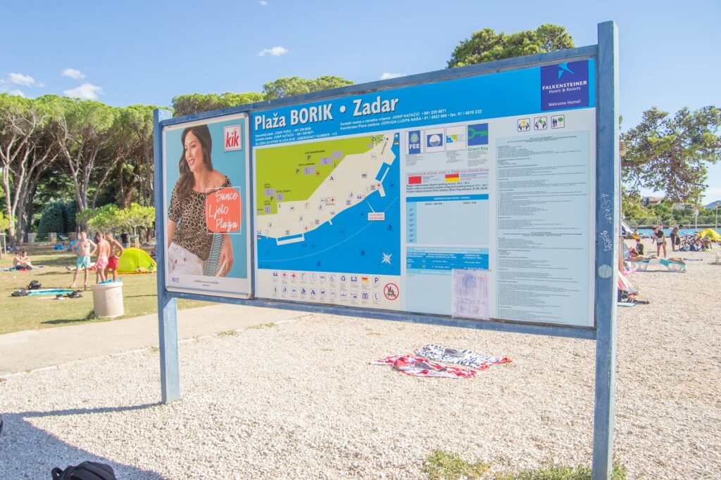 Zadar plaża Borik