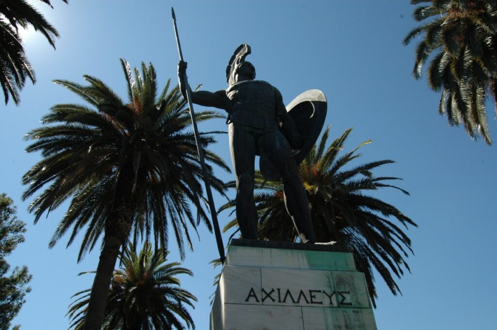 pomnik Achillesa na wyspie Korfu