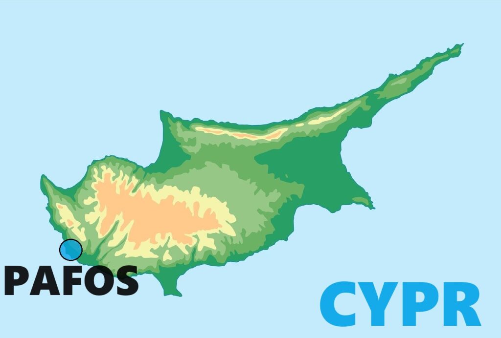 Pafos mapa